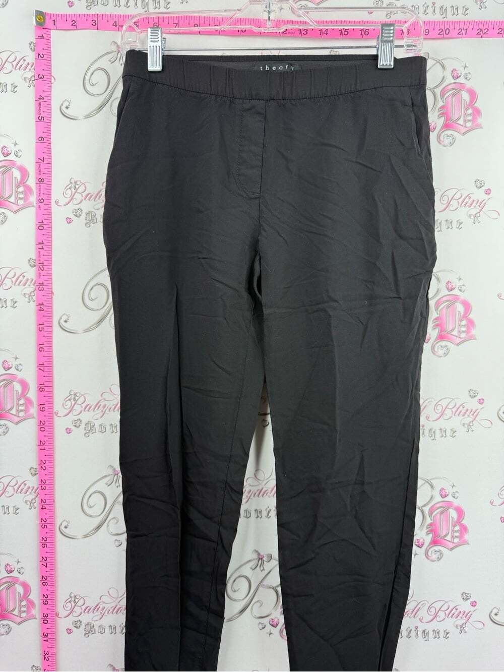 Theory pants Black Straight-Leg Women's Pants